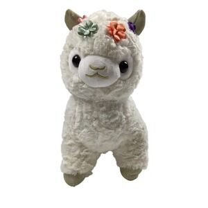 Microwavable Heated Alpaca Plush Stuffed Animal Removable Heat Pack